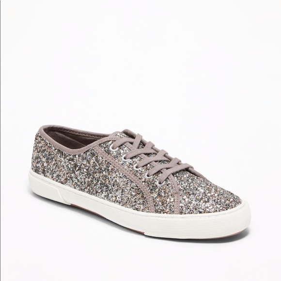 navy sparkle sneakers